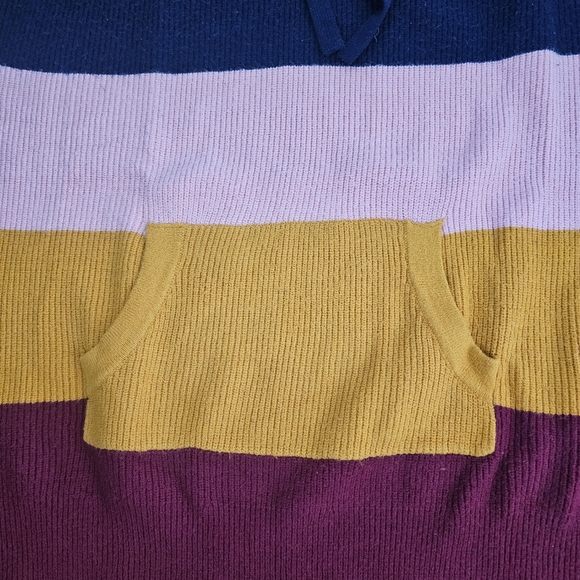 Torrid Size 2 Striped Hooded Sweater with Kangaroo Pocket - Picture 3 of 10